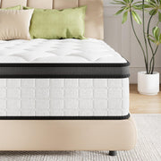 pocket spring mattress kept on a bed